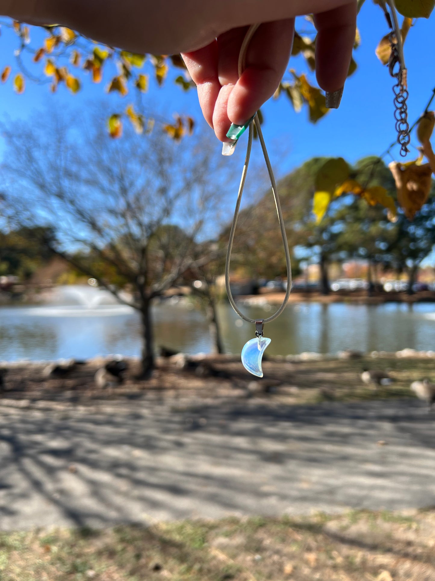 Opalite Moon Necklace