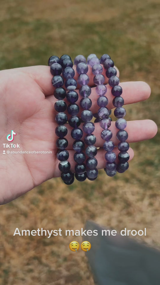 Amethyst Bracelet 8 mm