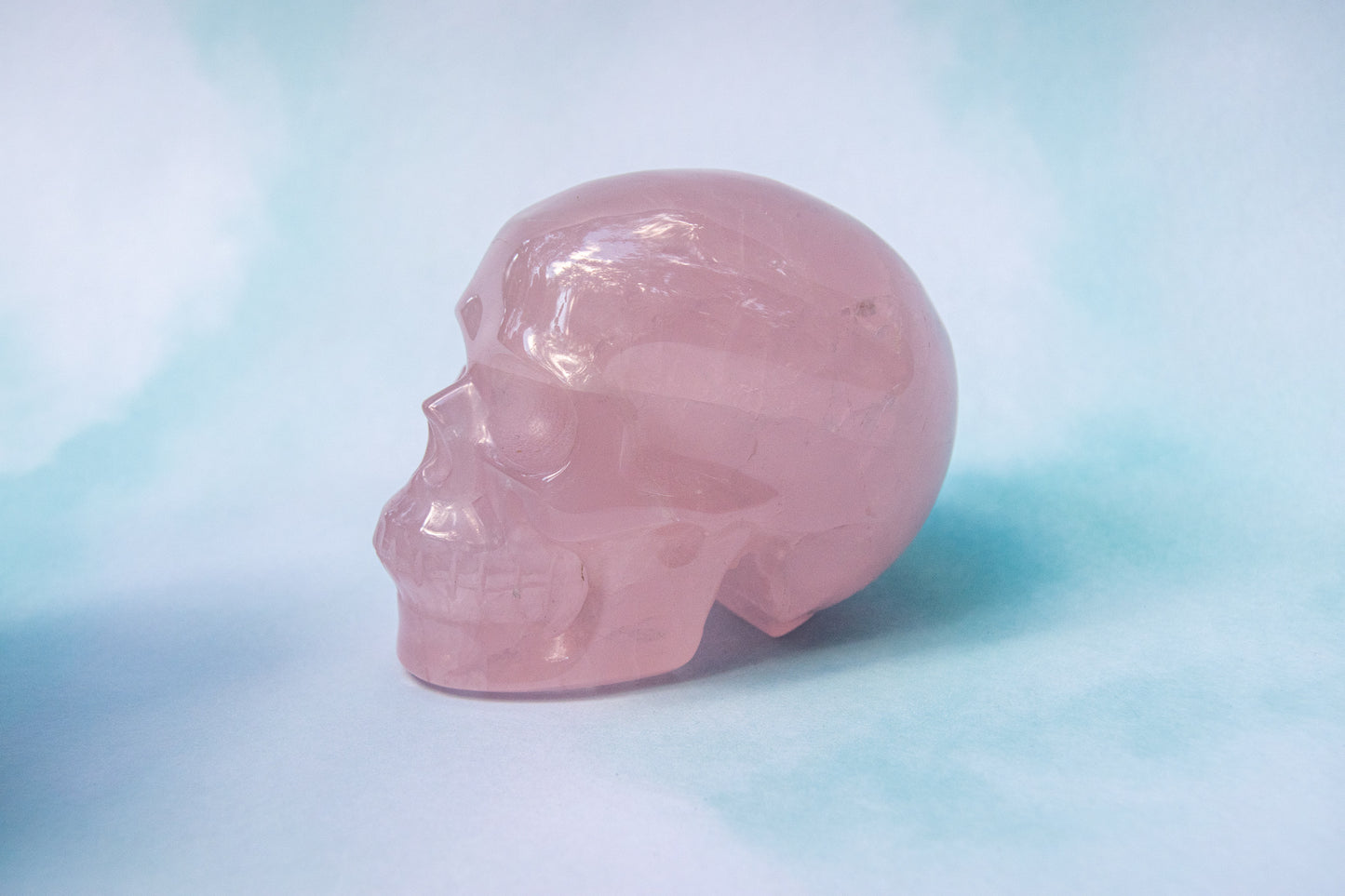 Rose Quartz Skull