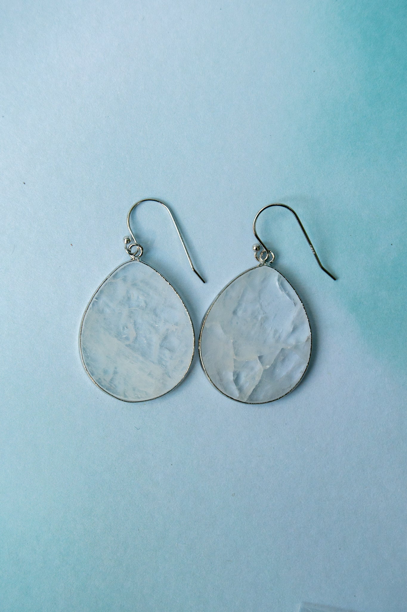 Clear Quartz Dangle Earrings