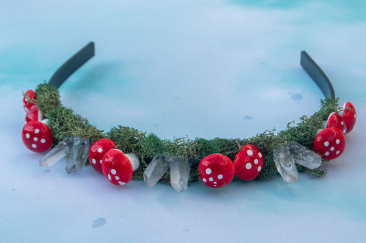 Quartz Mushroom Headband