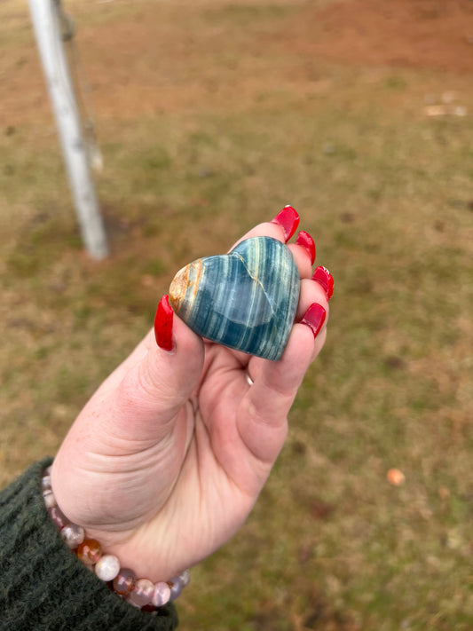 Caribbean Calcite Heart