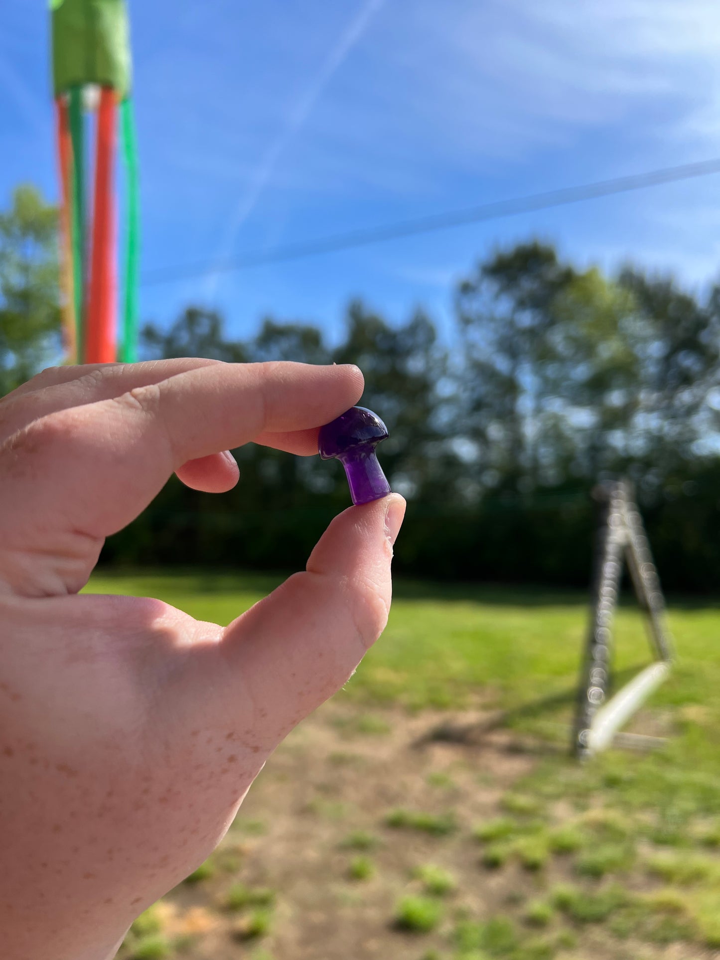 Amethyst mini mushroom