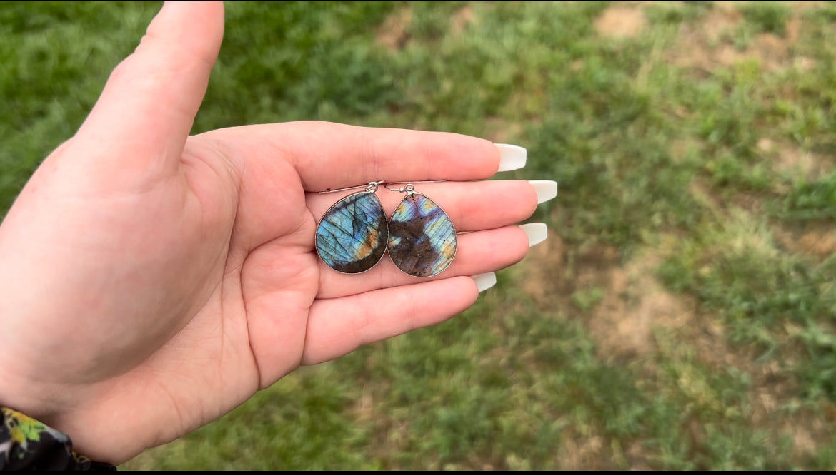 Labradorite Earrings