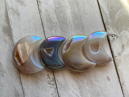 Druzzy Angel aura Agate Moons