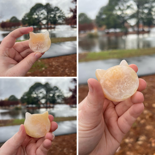 Flower agate cat bowl 2